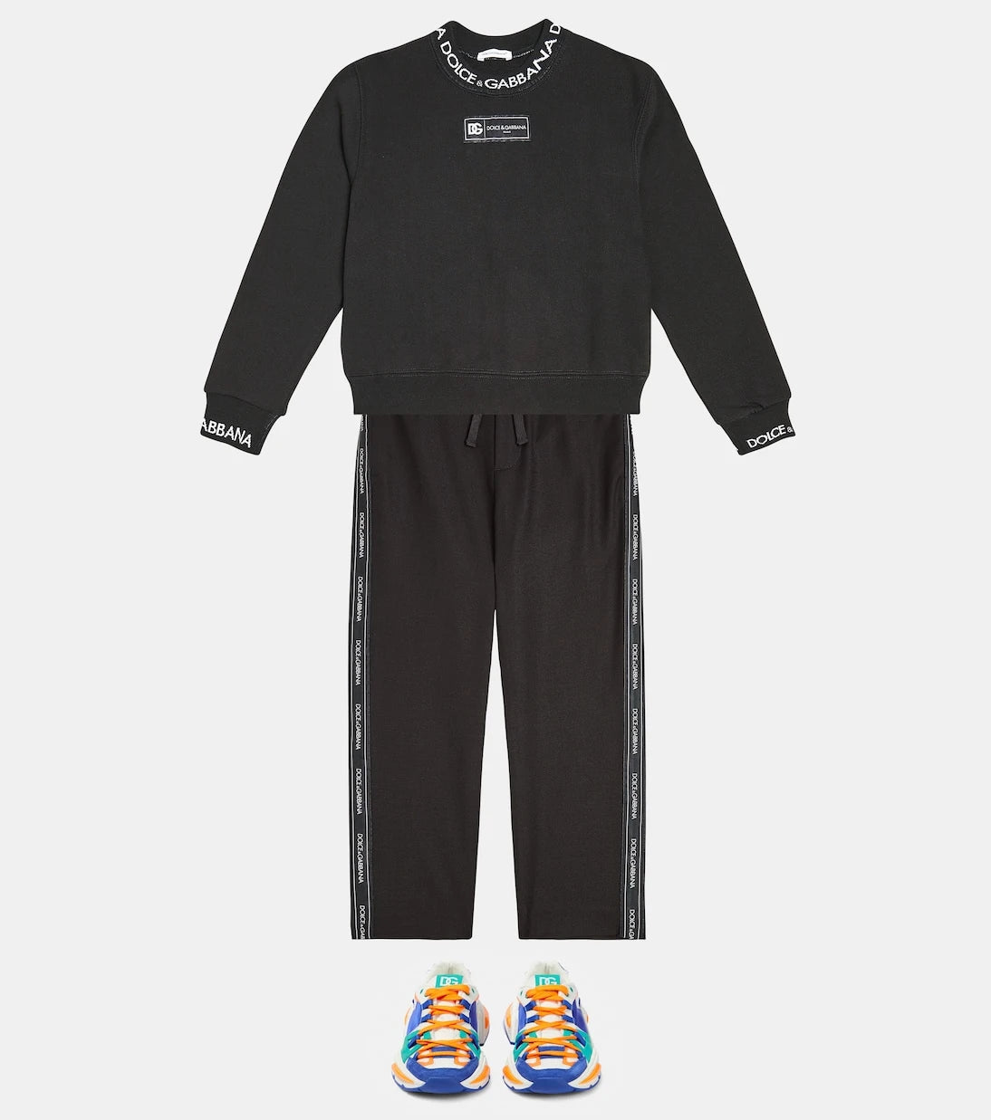 Dolce&Gabbana Kids - Logo wool track pants