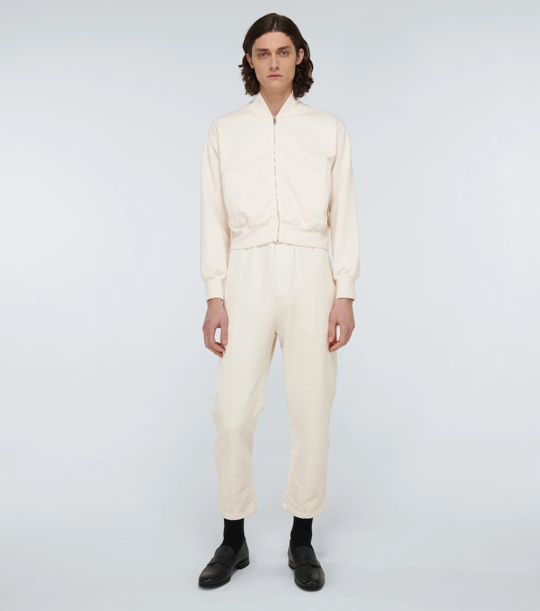 Prada - Garment-dyed cotton sweatpants