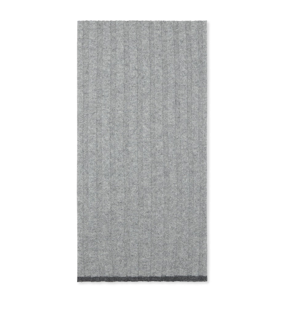 Cashmere Ribbed Scarf