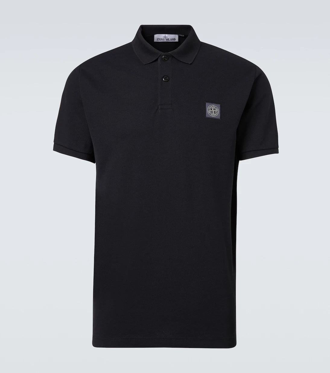Stone Island - Compass cotton piqué polo shirt