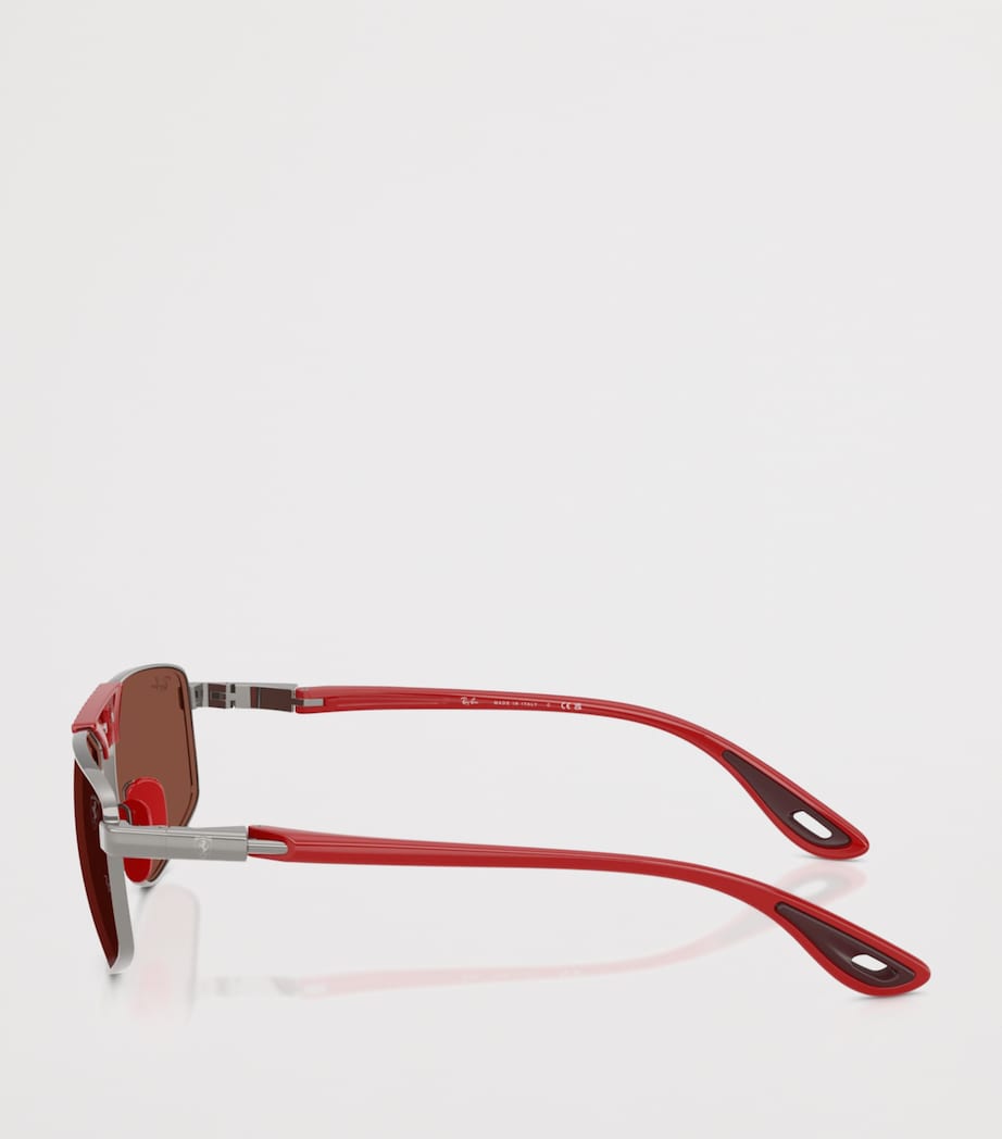 Ray-Ban x Scuderia Ferrari RB3776M Irregular Sunglasses