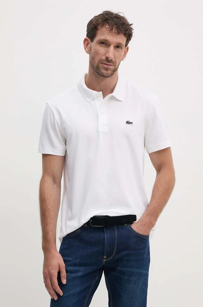 Yaka detaylı erkek Lacoste pamuklu tişört