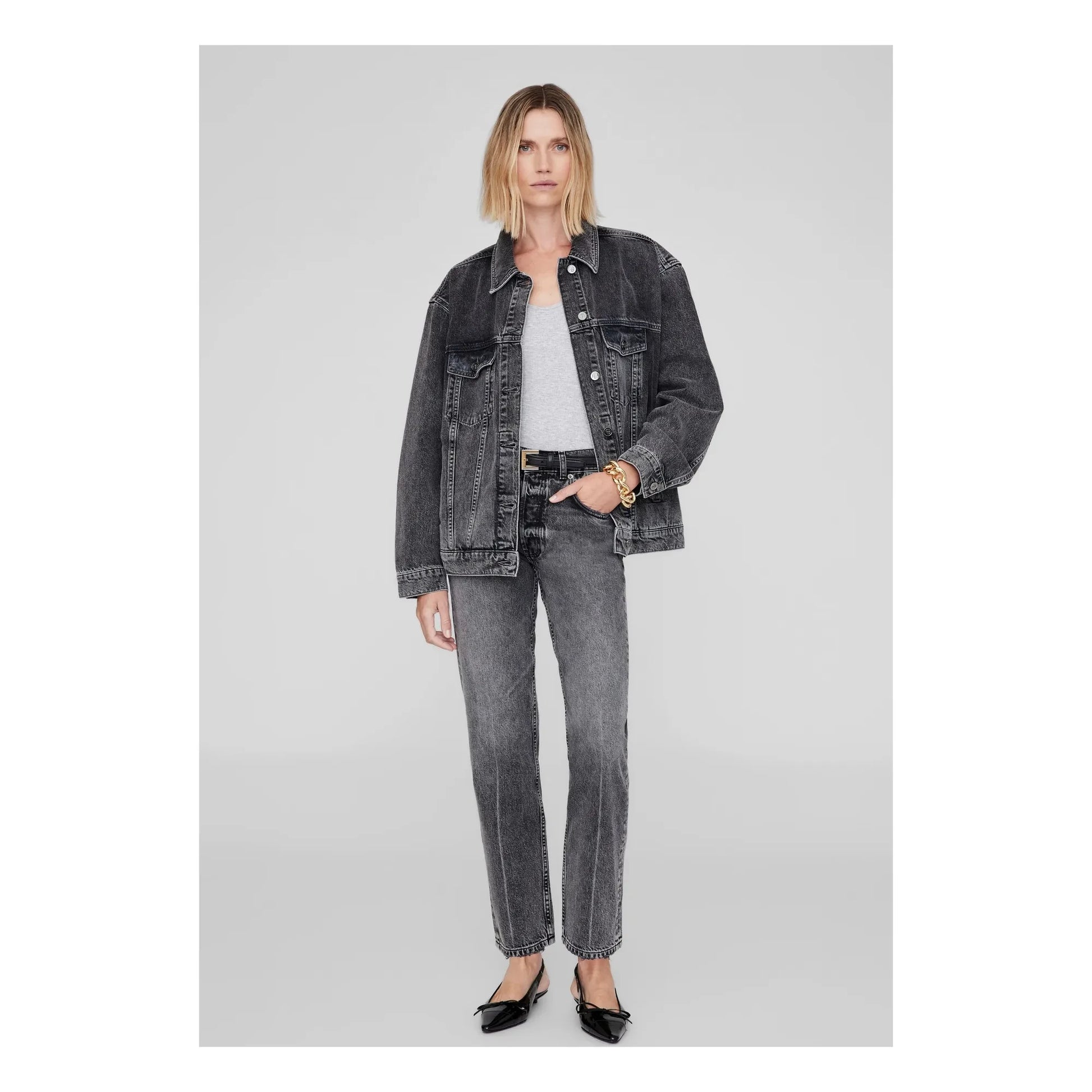 Anine Bing - Rory Denim Jacket | Grey
