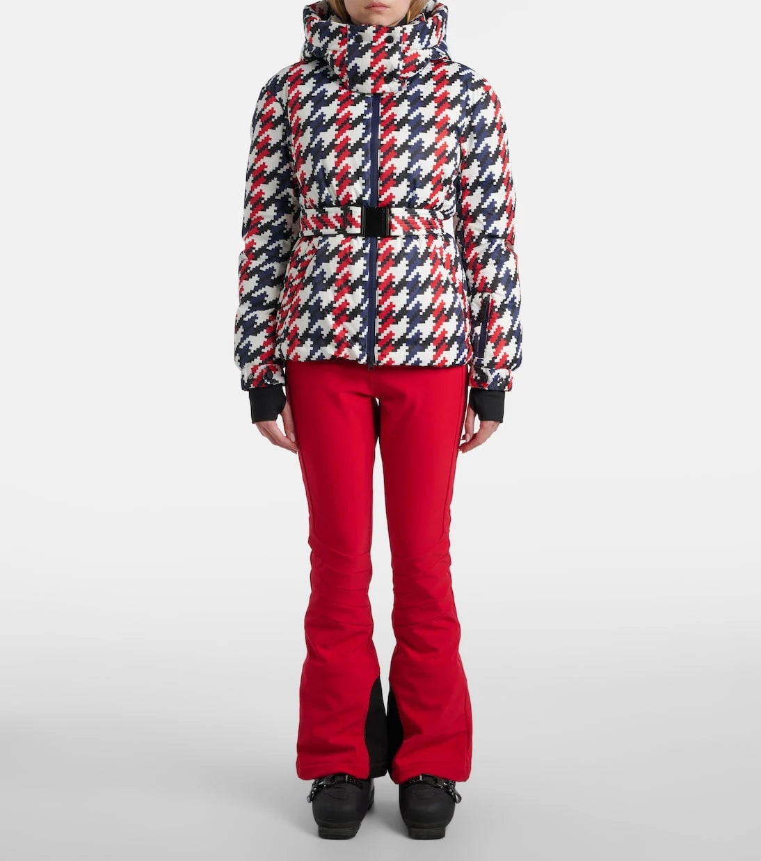 Perfect Moment - Candice houndstooth down ski jacket