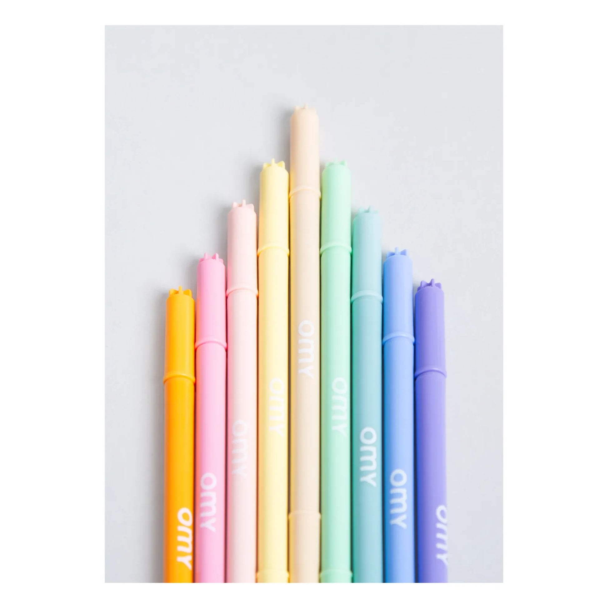 Omy - 9 Pastel felt-tip pens | Purple