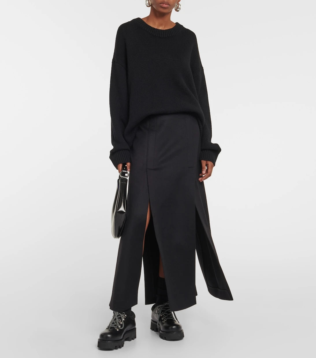Proenza Schouler - تنورة ماكسي من مزيج الصوف
