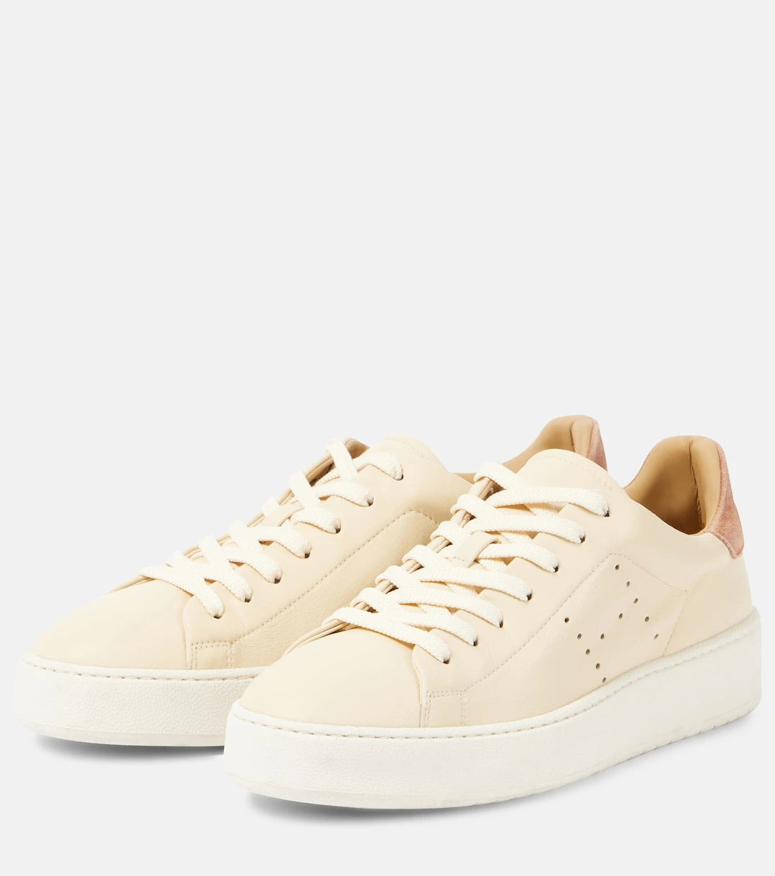 Hogan - H672 suede-trimmed leather sneakers