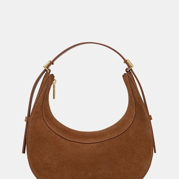 Coccinelle kadın süet crossbody çanta