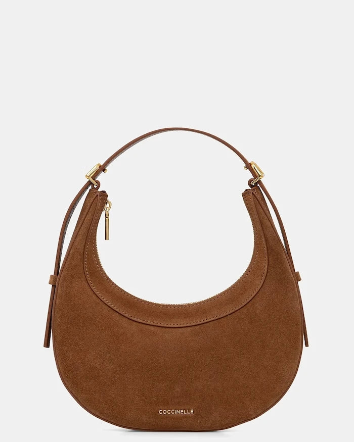 Coccinelle kadın süet crossbody çanta