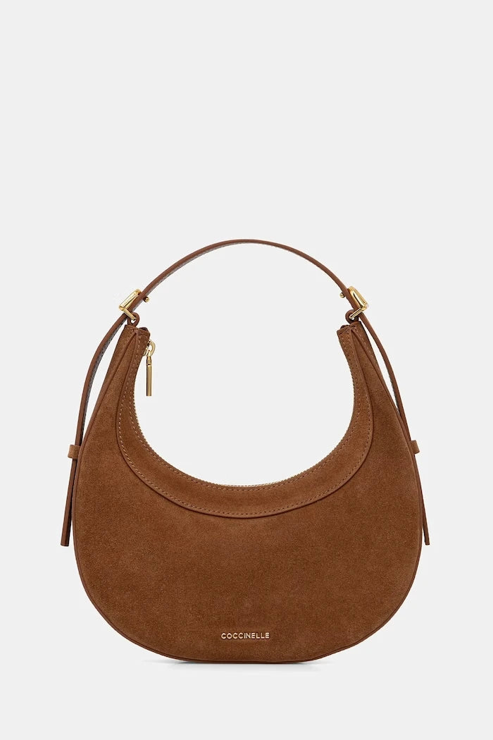Coccinelle kadın süet crossbody çanta