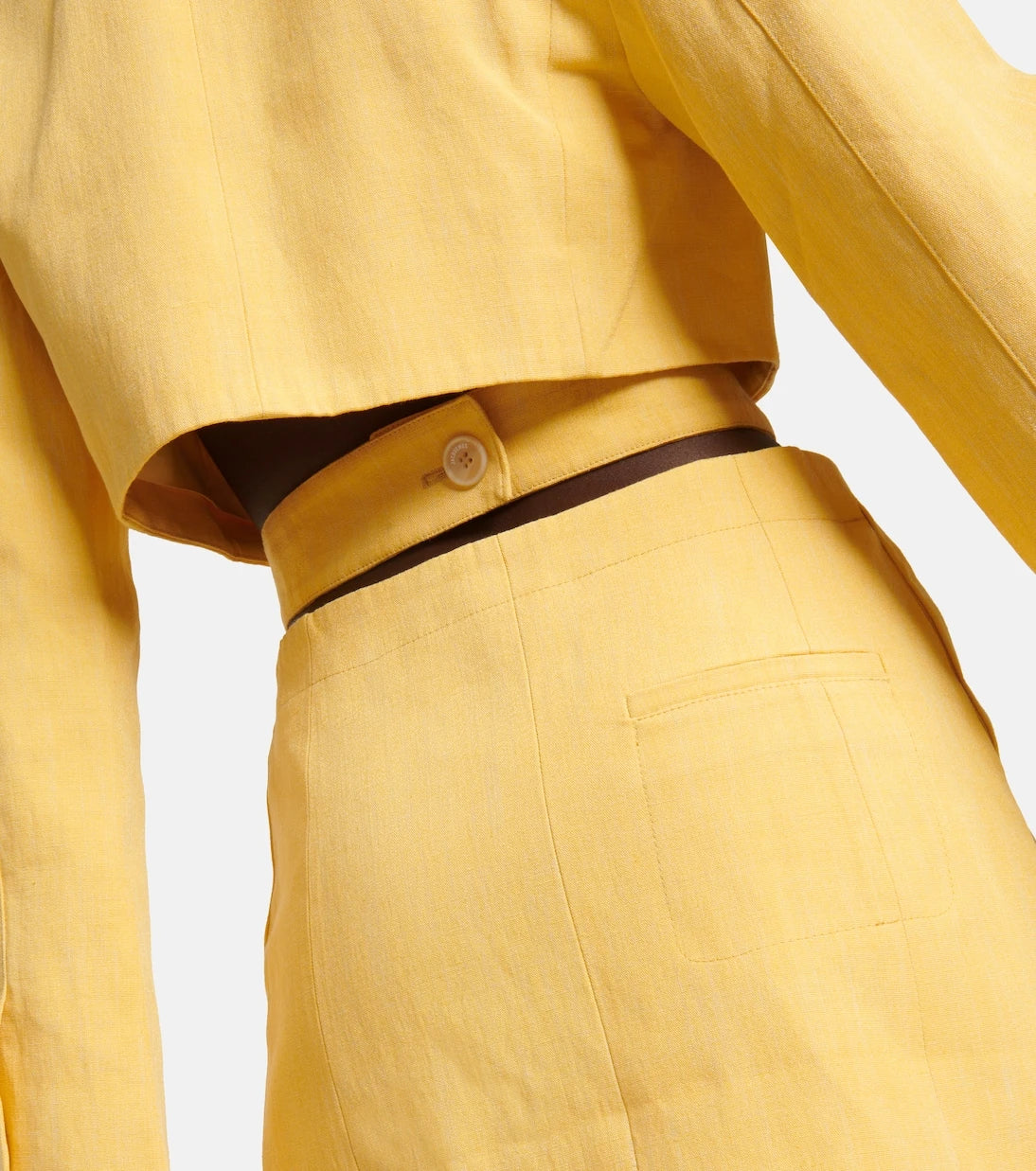 Jacquemus - La Robe Bari linen-blend minidress