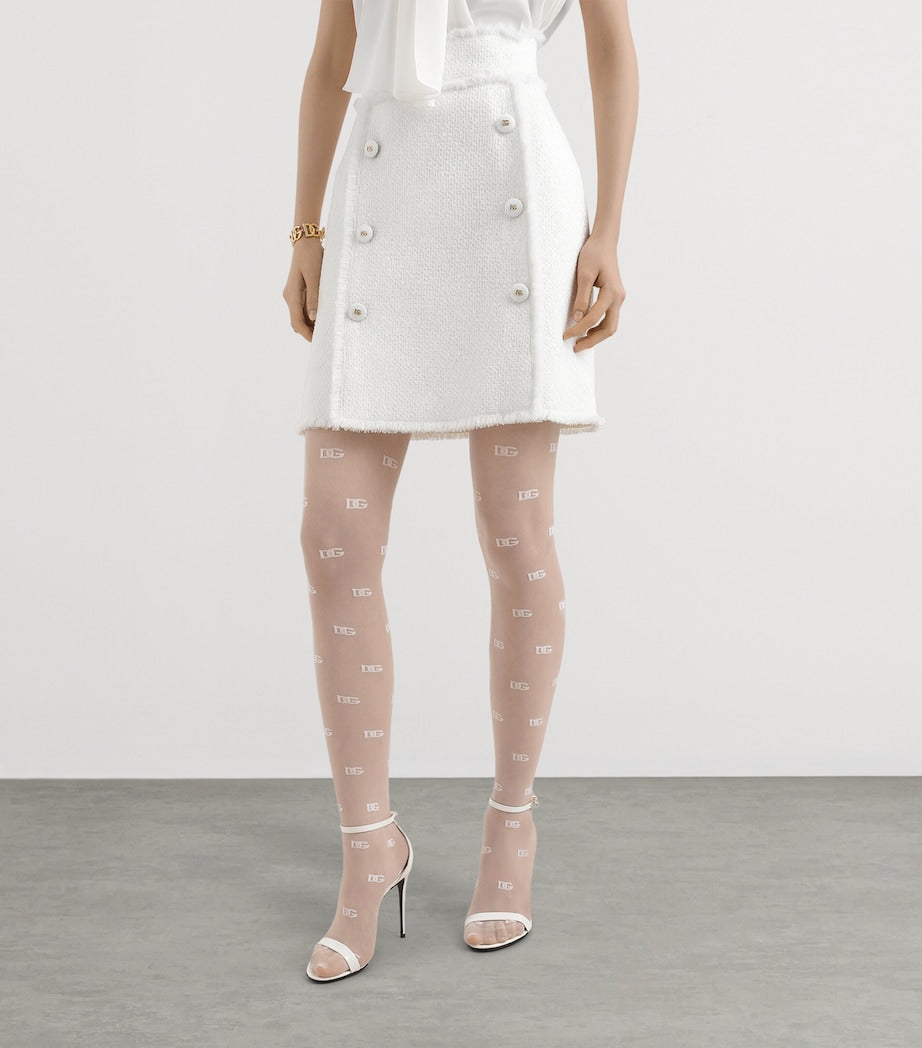 Multi Tweed Mini Skirt