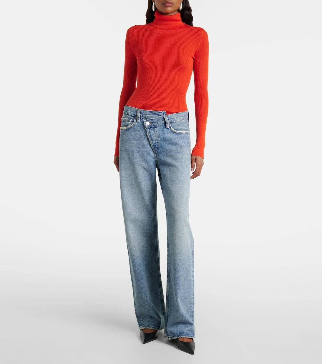 Agolde - Arc Criss Cross wide-leg jeans