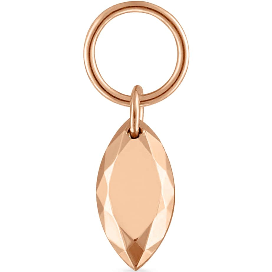 Maria Tash Faceted Gold Marquise Charm (5.5mm)