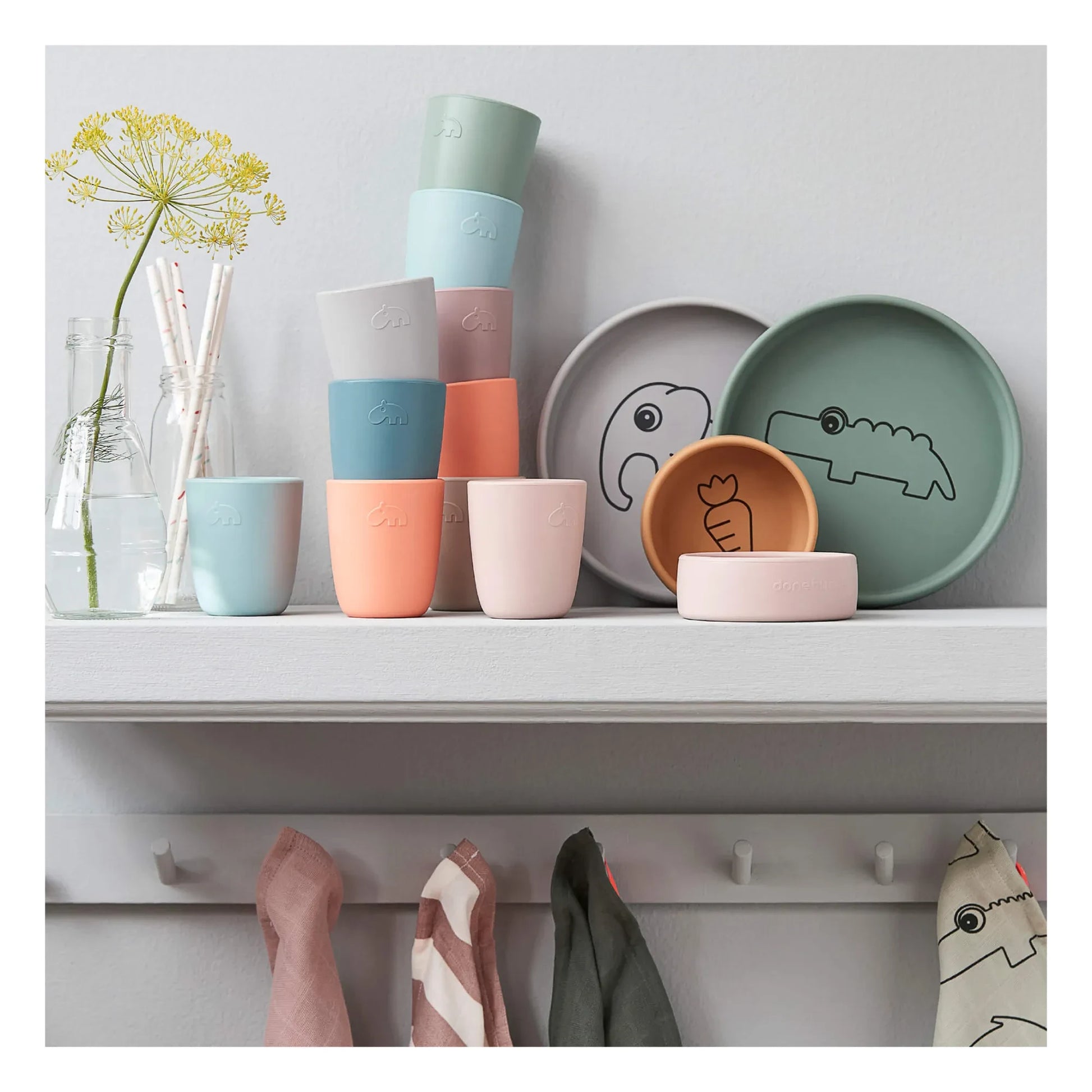 Done by deer - Silicone Cups - Set of 3 | Blue