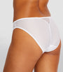 Maison Lejaby White Lace-Trim Gaby Briefs