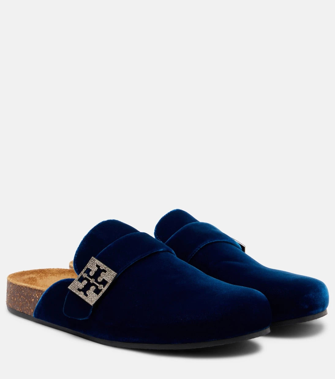 Tory Burch - Mellow embellished velvet mules