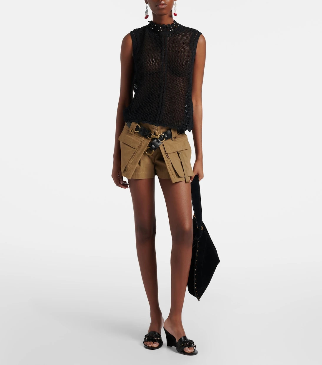 Isabel Marant - Anee embellished leather wedge mules