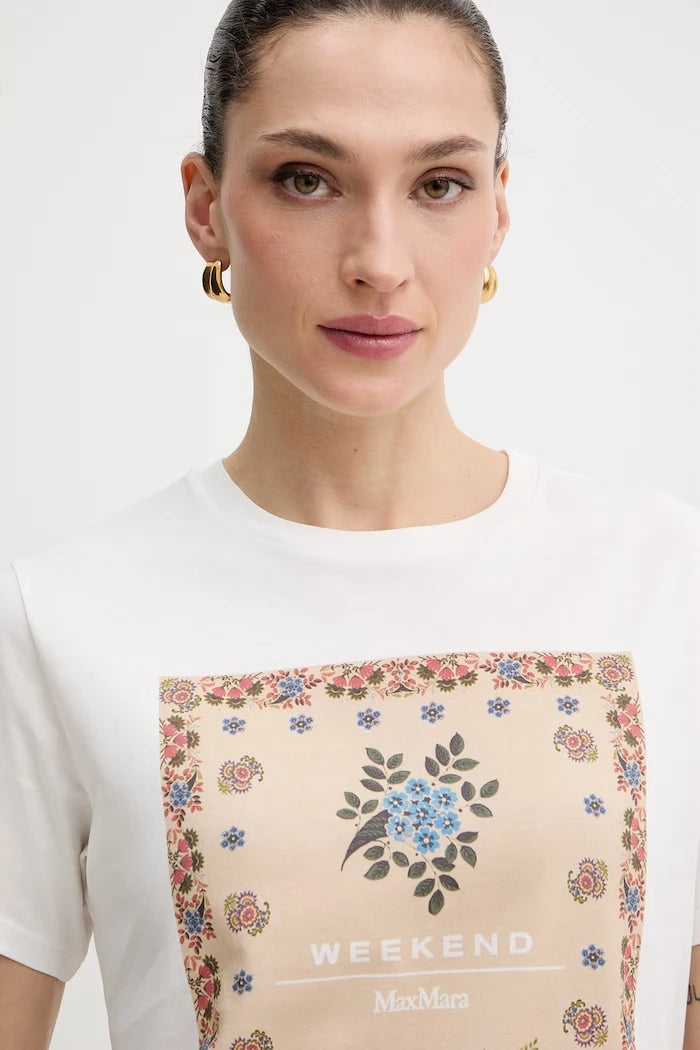 Памучна тениска Weekend Max Mara PANTERA