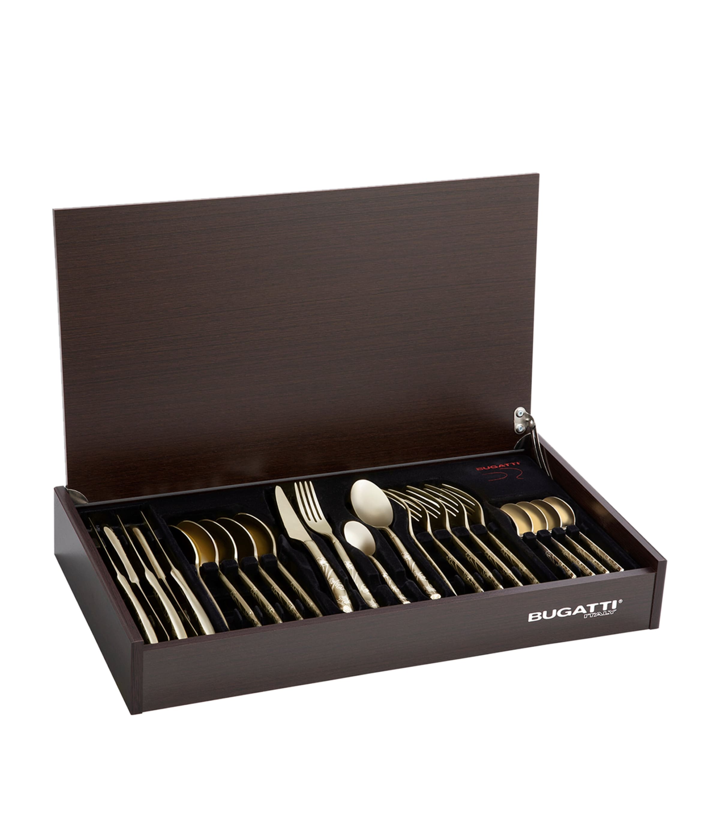 Bugatti Portofino Lady Champagne Stainless Steel 24-Piece Cutlery Set