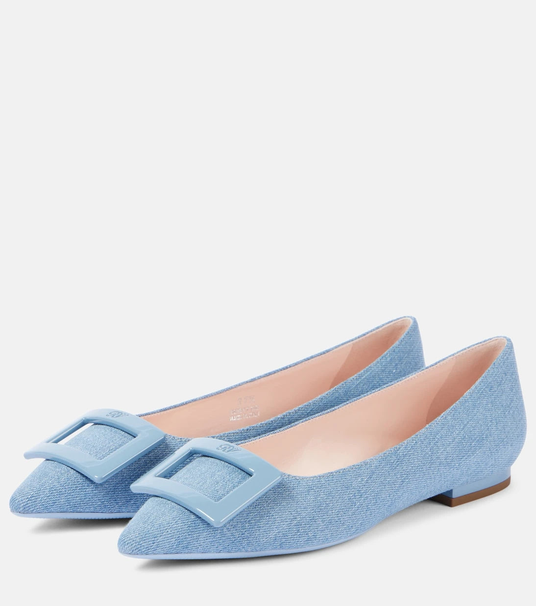 Roger Vivier - Gommettine Ball denim ballet flats