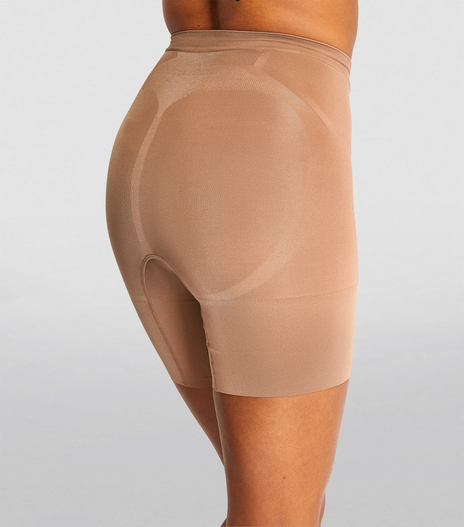 SPANX Nude SPANXsculpt OnCore Mid-Thigh Shorts - Firm Control