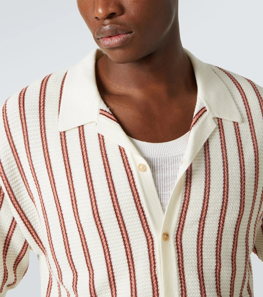 King & Tuckfield - Striped wool shirt
