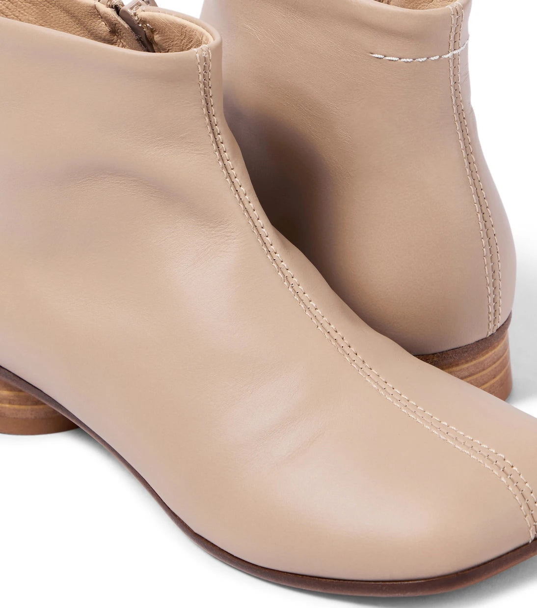 MM6 Maison Margiela Kids - Leather ankle boots