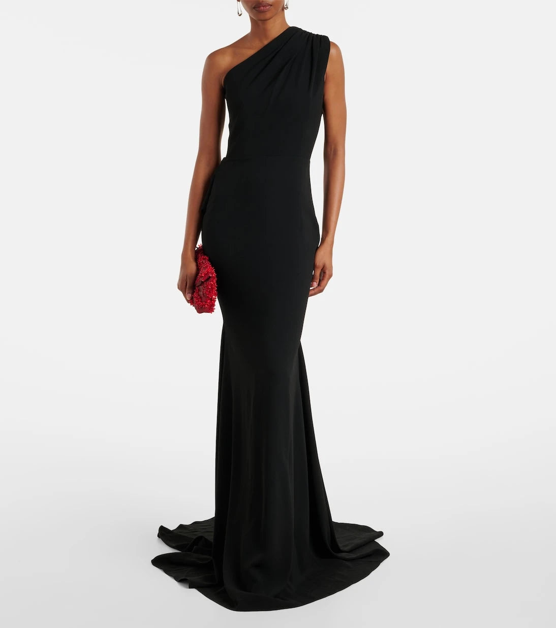 Alex Perry - Draped one-shoulder crêpe gown