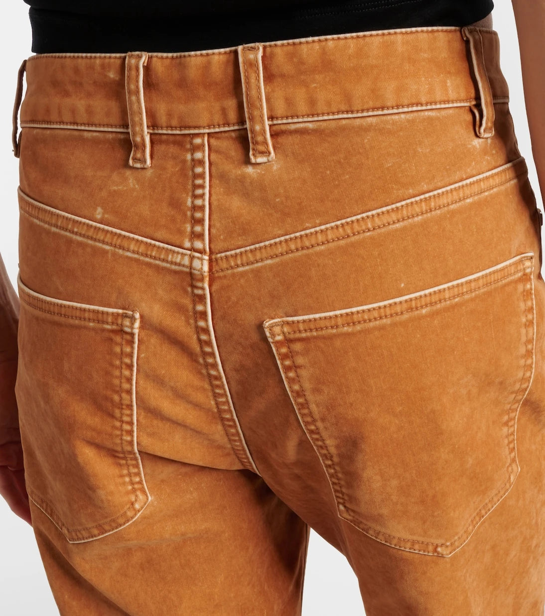 Rabanne - High-rise straight jeans