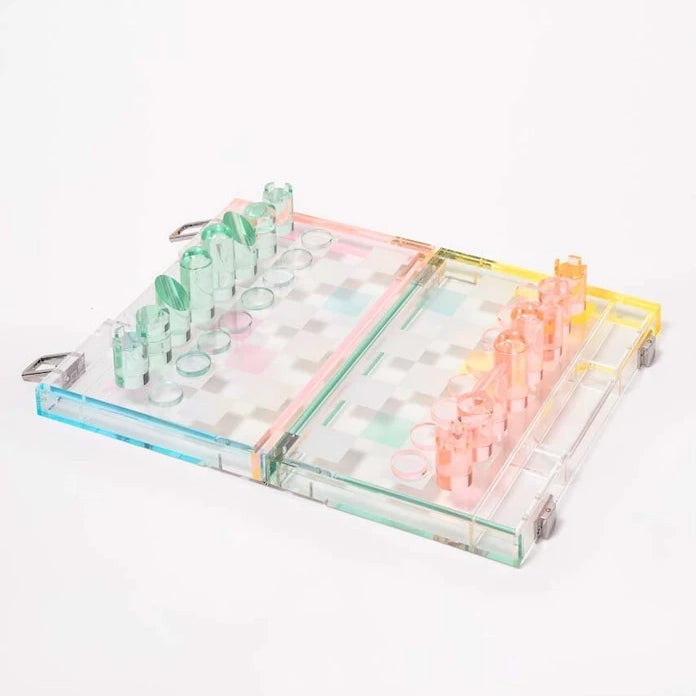 Шах и дама SunnyLife Mini Lucite Aurora