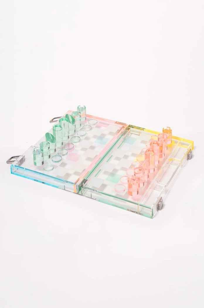 Шах и дама SunnyLife Mini Lucite Aurora