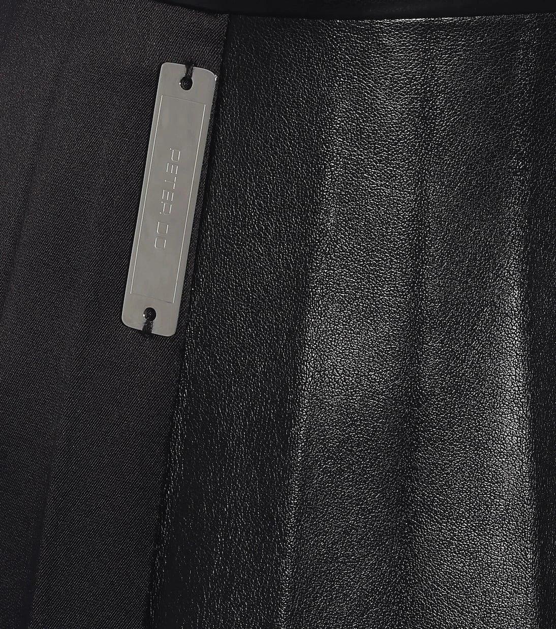 Peter Do - High-rise faux leather skirt