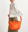 Orange Grab Nylon Tote Bag