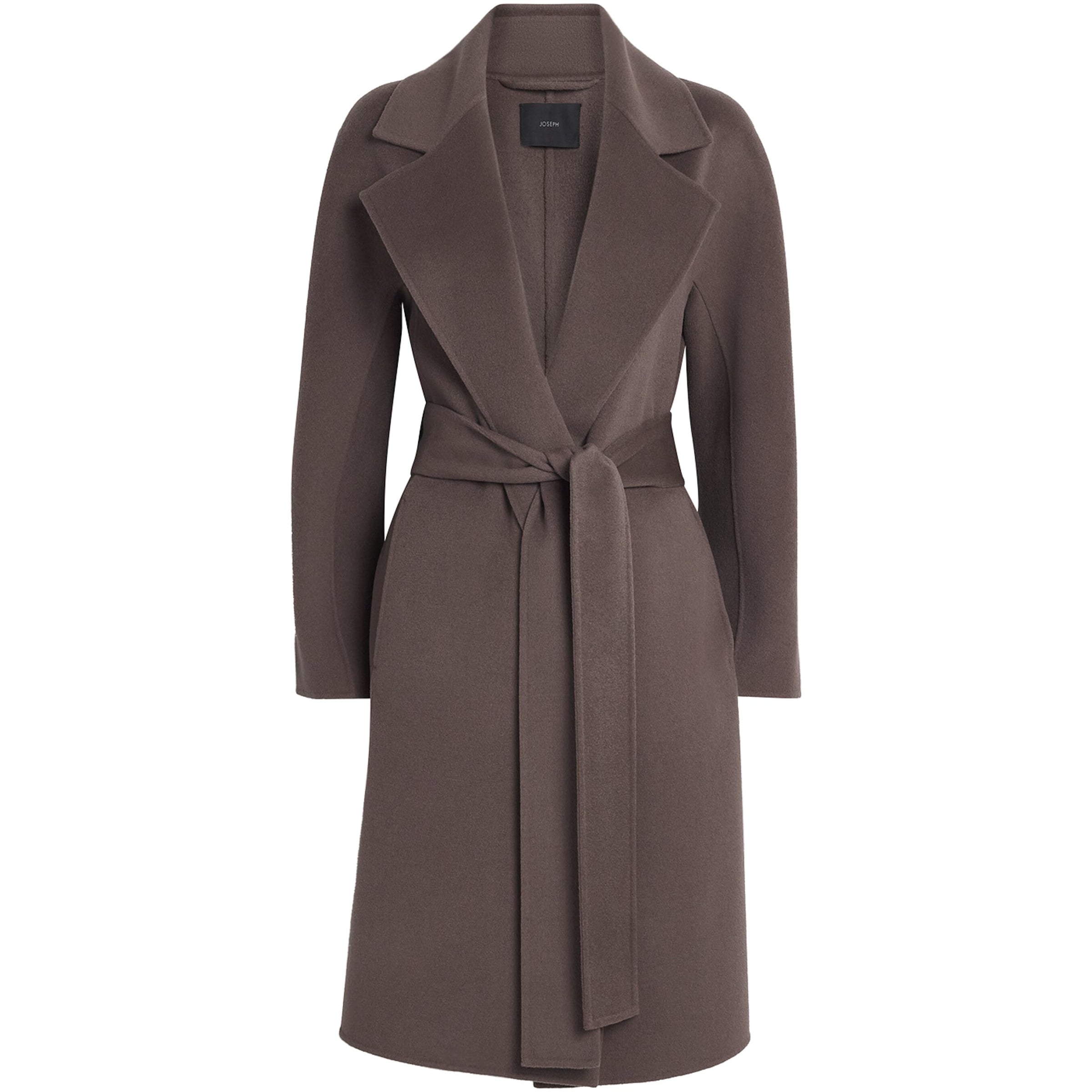 Joseph Brown Wool-Cashmere Costa Coat