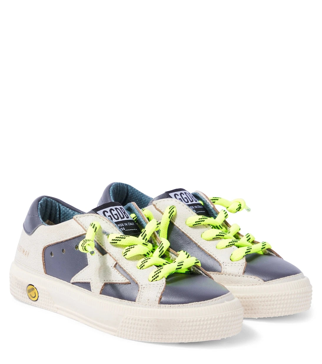 Golden Goose Kids - حذاء رياضي May جلد