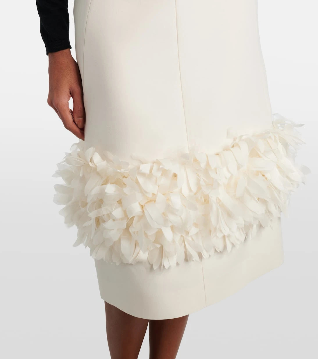 Toteme - Petal wool and silk midi skirt