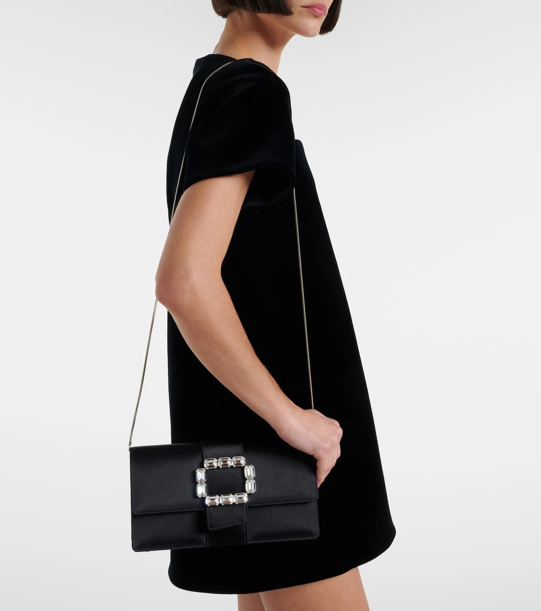Manolo Blahnik - Maycapjou satin clutch