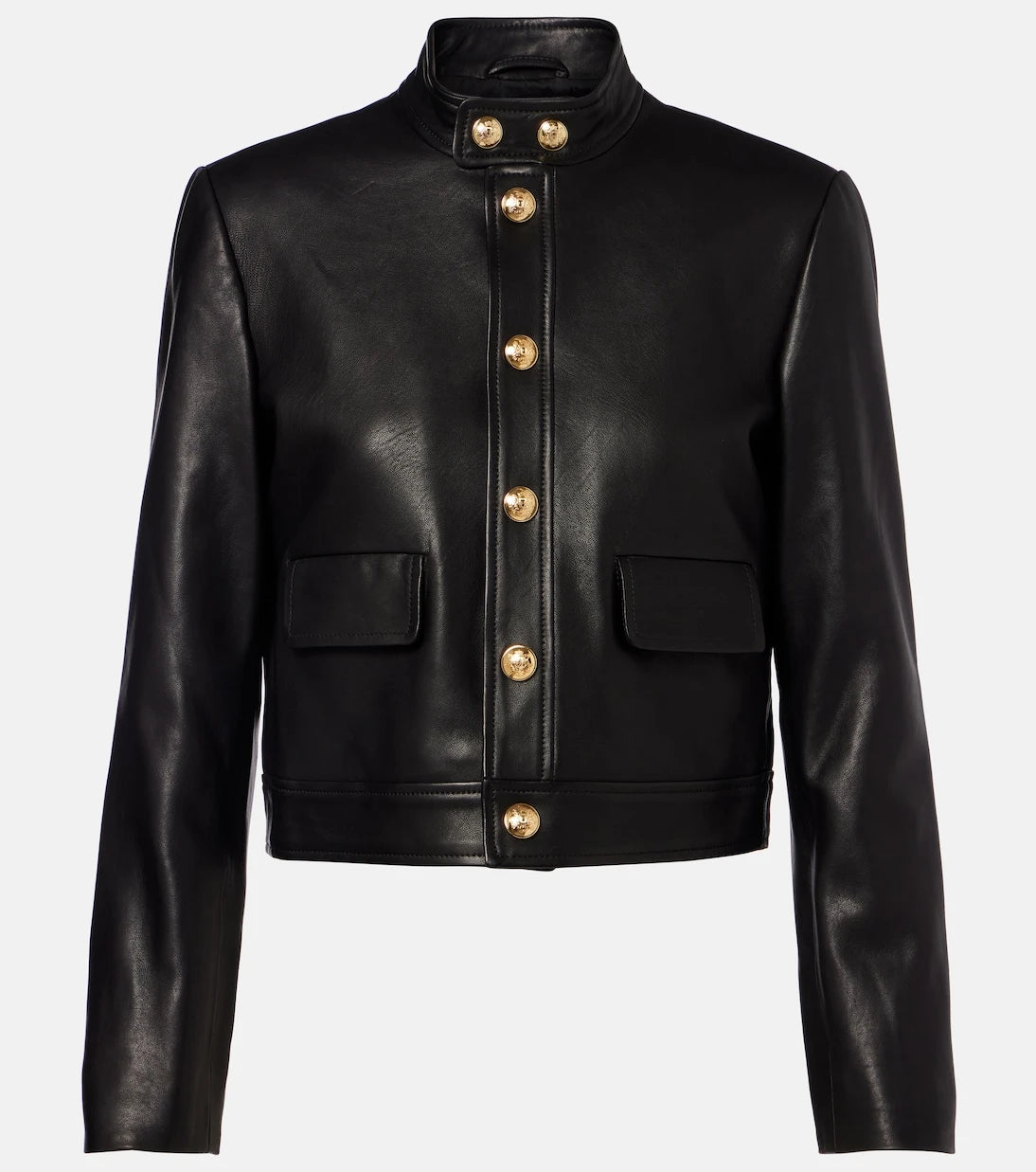Nili Lotan - Hadley cropped leather jacket