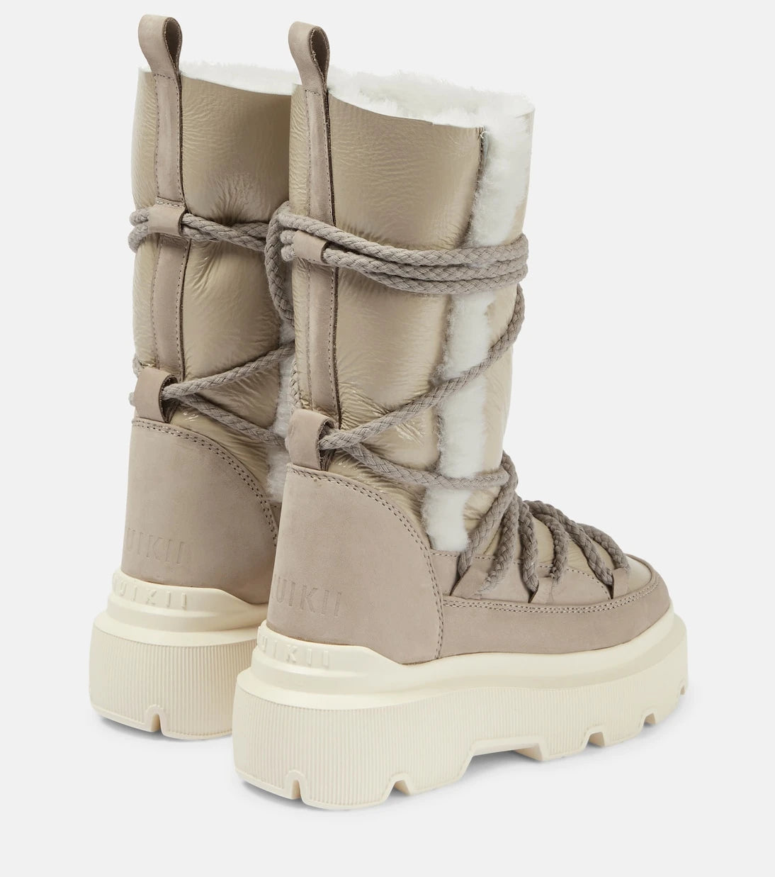 Inuikii - Leather shearling-trimmed snow boots