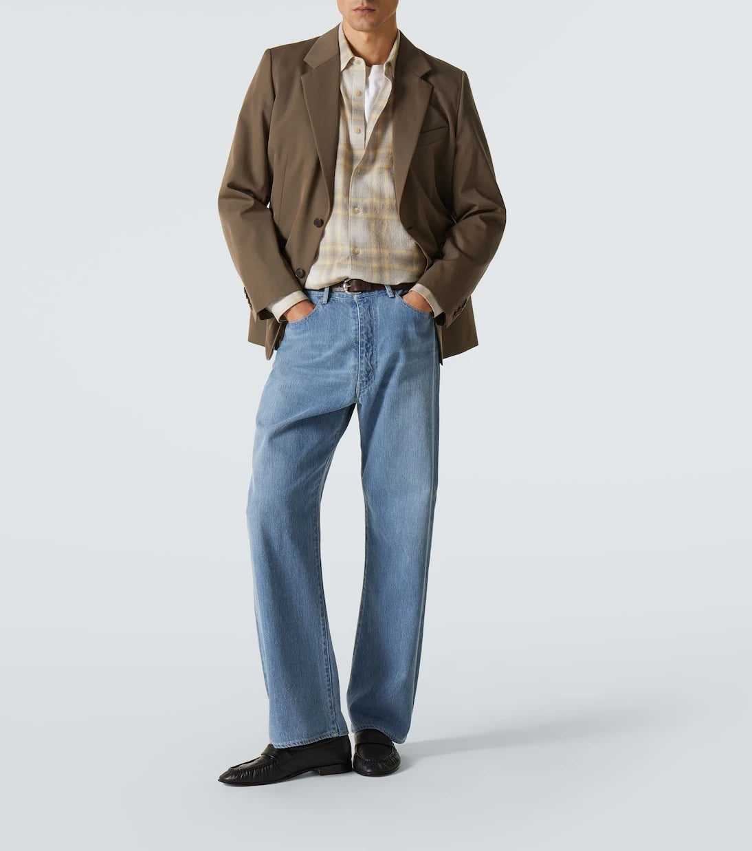 Auralee - Plaid wool shirt