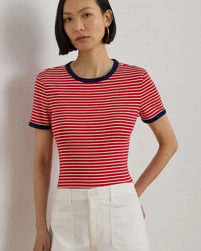 Lauren Ralph Lauren basic kadın pamuklu tişört