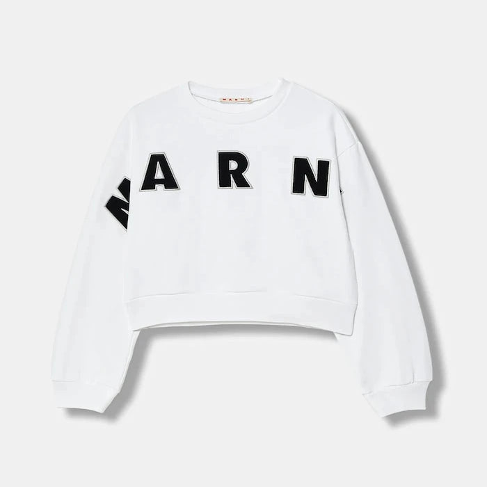 Marni MS220F Çocuk Pamuklu Sweatshirt