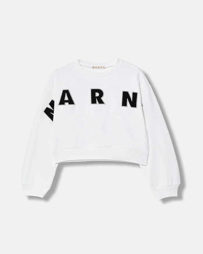 Marni MS220F Çocuk Pamuklu Sweatshirt