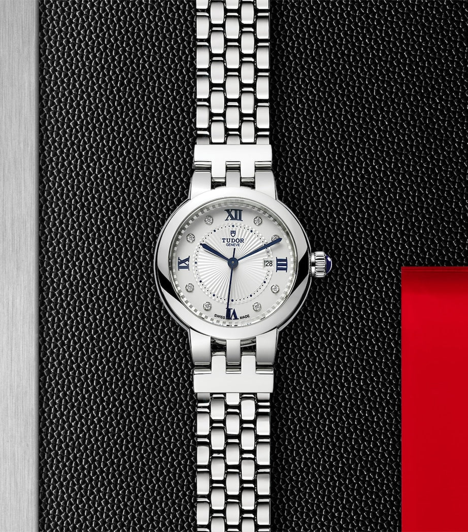 Clair de Rose Stainless Steel and Diamond Watch 30mm