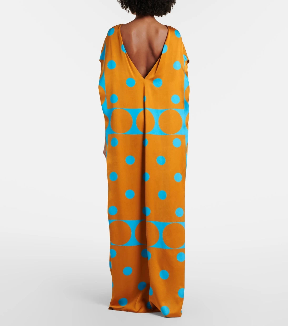 Dries Van Noten - Printed satin maxi dress