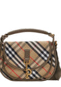 Burberry Small Canvas Check B Clip Messenger Bag