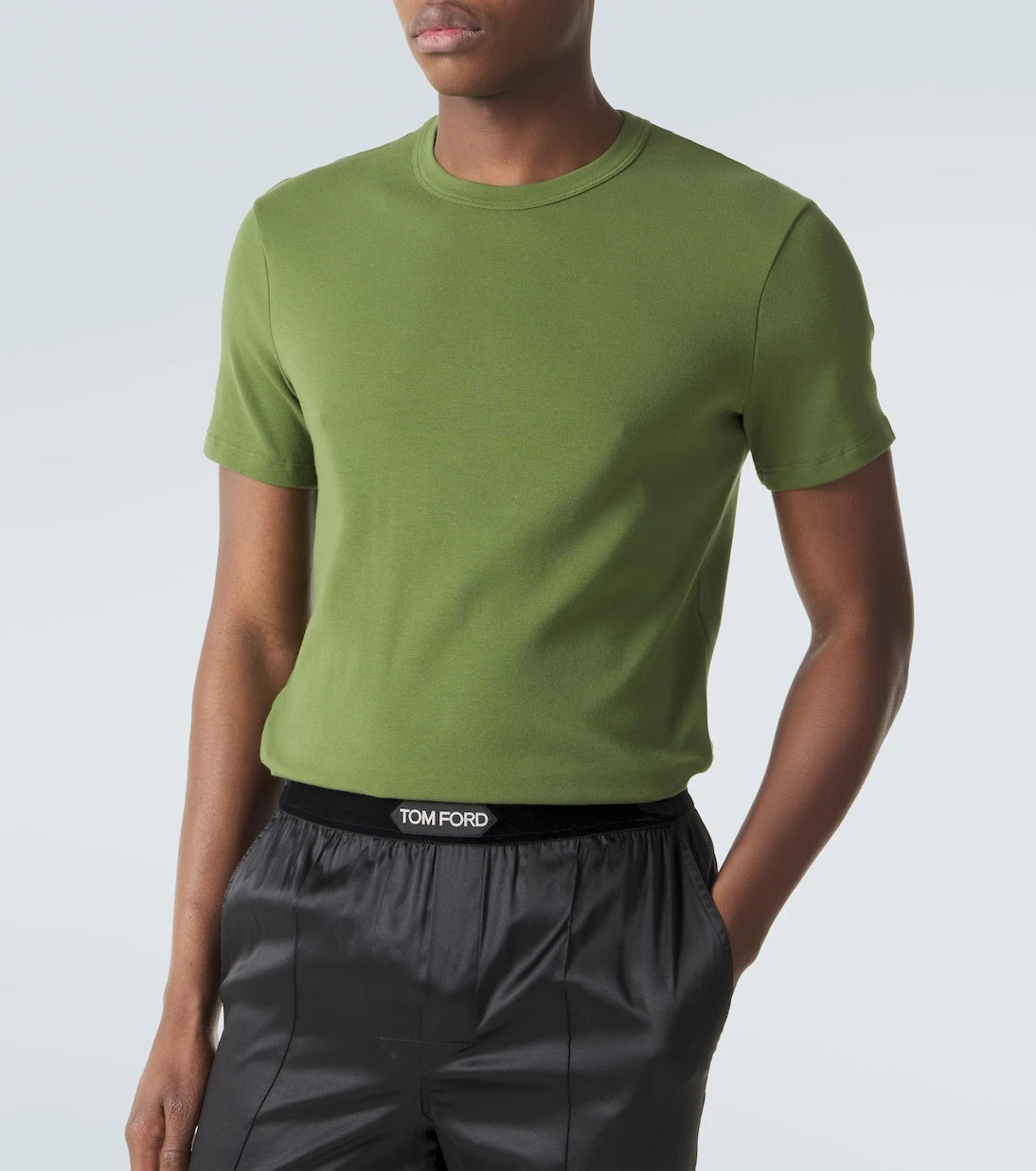 Tom Ford - Cotton-blend jersey T-shirt
