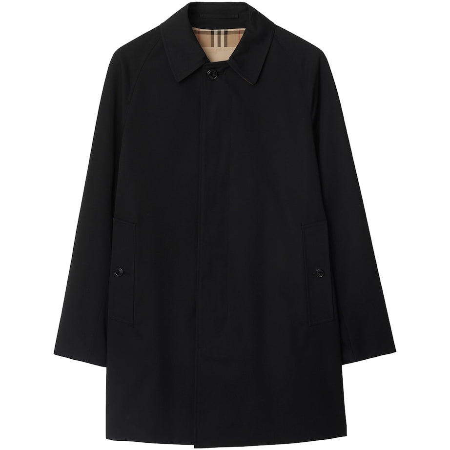 Black Cotton Camden Heritage Short Car Coat