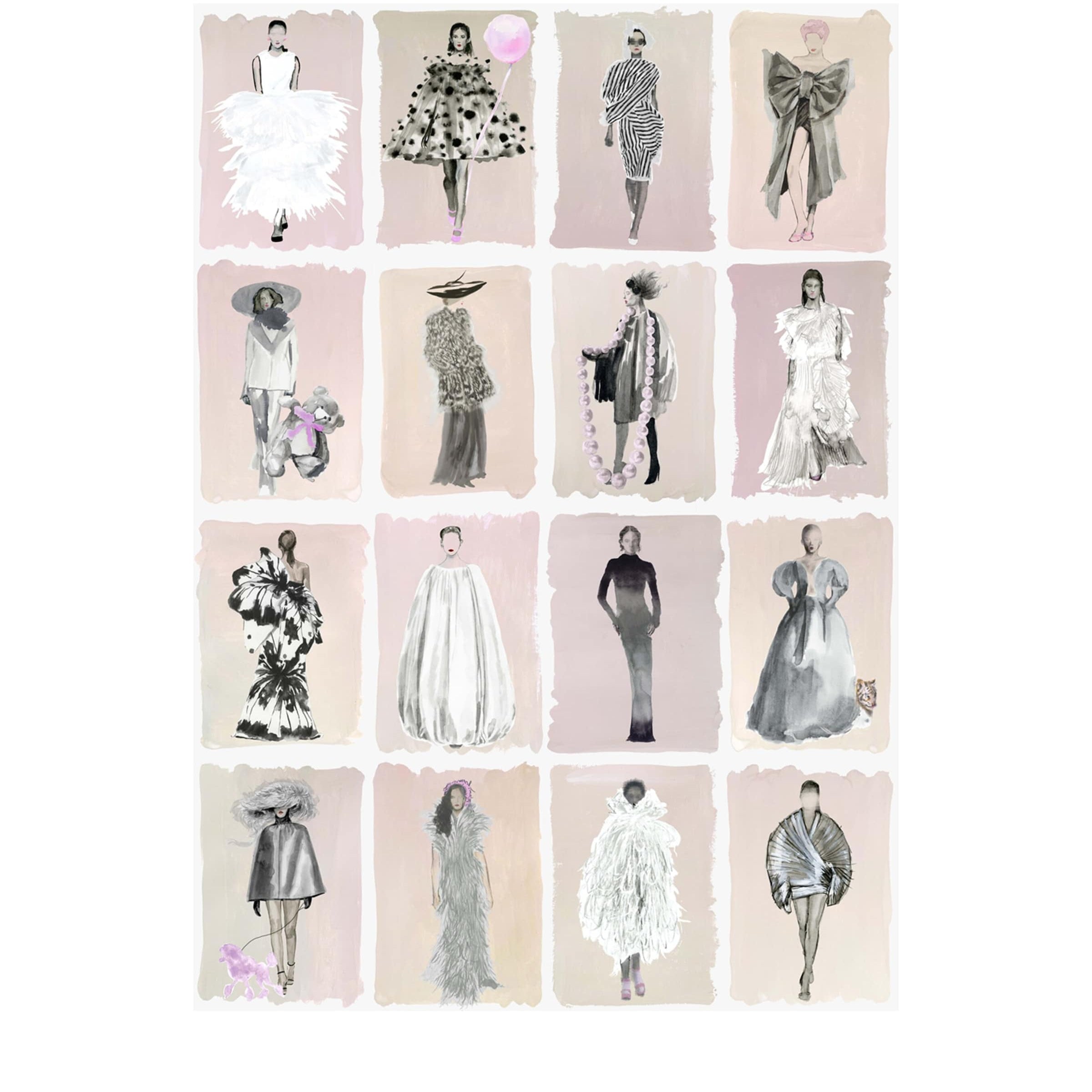 Cole & Son x Harrods Interior Design 175 Anniversary Edition Couture Carousel Wallpaper - Blush